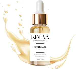 100% Gentle Peeling Exfoliant, Brightening and Smoothing Daily Toner for More Even-Looking Skin Tone, Unit Net Fl. 1oz / 30ml
