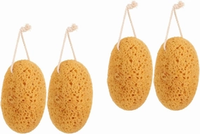 2sets Super Soft Bath Sponge Exfoliating Body Scrubber for Rich Ergonomic Design for Men Women for Daily Shower Use Gentle Cleansing and Skin Care 2pcs*2
