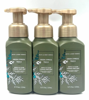 3 GREEN CYPRESS TRAILS Gentle Foaming Hand Soap bath body 8.75 fl.oz