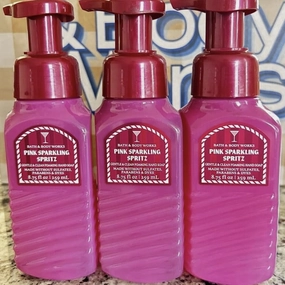 3 Pink Sparkling Spritz Gentle Foaming Hand Soap Bath. & Body 8.75 fl oz