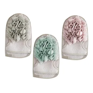 3Pcs Exfoliating Shower Gloves Dual Sided Skin Scrubber for Deep Cleansing Comfortable Bathing Experience Dirt Removal for All Skin