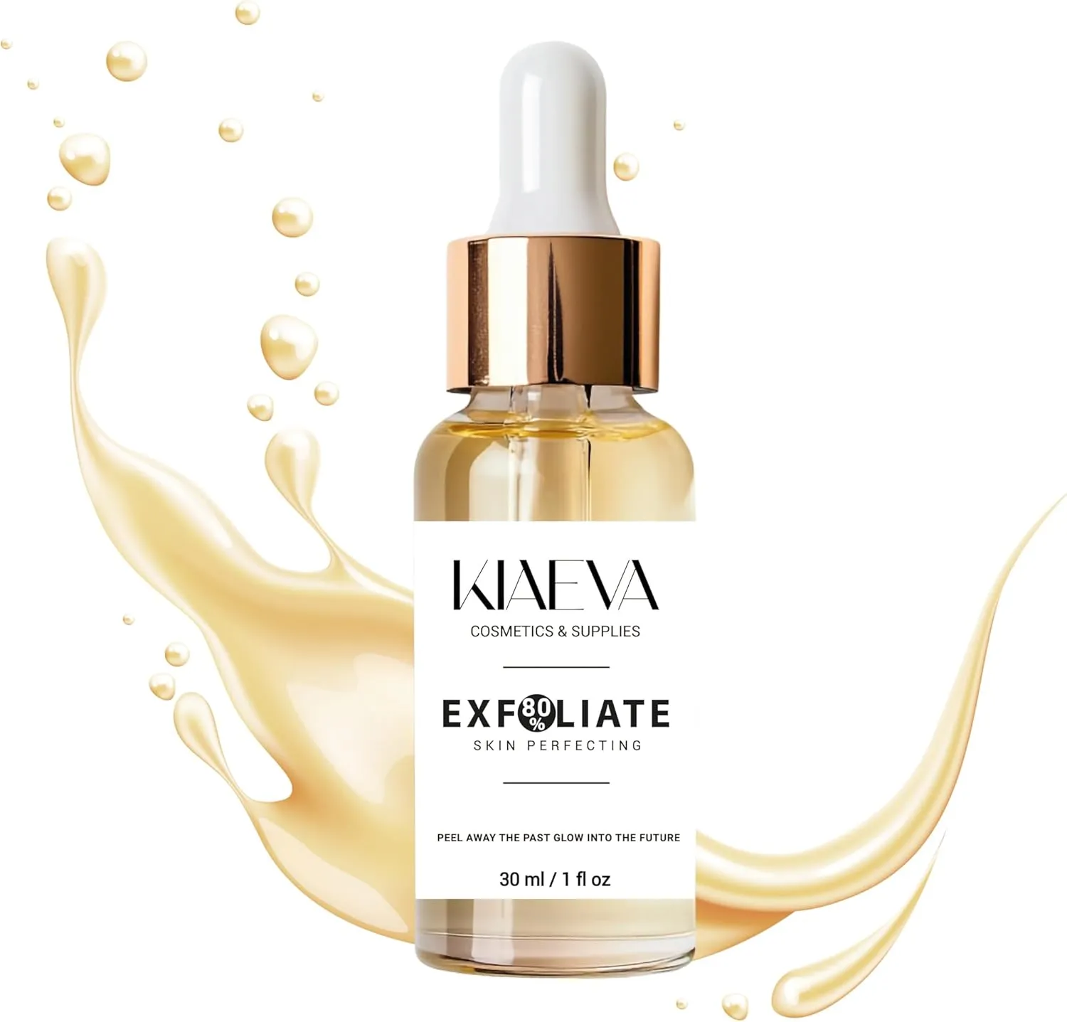 80% Gentle Peeling Exfoliant, Brightening and Smoothing Daily Toner for More Even-Looking Skin Tone, Unit Net Fl. 1oz / 30ml