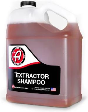 Adam's Polishes Carpet Extractor Shampoo - Best Vehicle Carpet Detailing Concentrate, Safe Car Flooring Wash For Heated Carpet Extractor, Powerful Floor Cleaning Soap - Low Foam, Citrus Scent