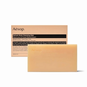 Aesop Refresh Body Cleansing Slab | Non-Drying Gentle Bar Soap Boosted With Botanical Oils | 10.9oz / 310g