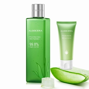 All Purpose Aloe Vera Gel Set - 2 Pieces - Skin Hydrator, 45g Aloe Vera Gel Travel Size