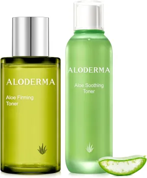 Aloderma Aloe Toner Set, 2 Pieces - Firming Toner, Soothing Toner