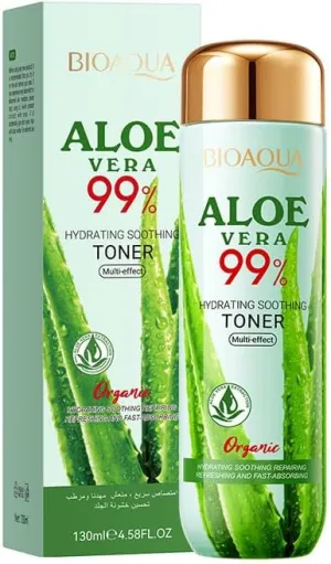 Aloe Vera Face Hydrator Made with 99.8% Organic Aloe Vera Within 12 Hours of Harvest - No Thickeners Great for Acne Prone & Sensitive Skin Repair, Scalp, & Hair130ml