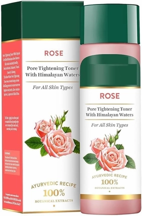 AM Pure Rose Water, Rejuvenating Mist for Face and Body Steam Distilled, for All Skin Types Rose Toner, 120ml