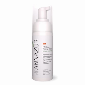 ANNAZUR Foaming Facial Cleanser - Hydrating Face Wash for Dry, Oily & Sensitive Skin - Gentle Pore Cleansing Lather 5 fl oz