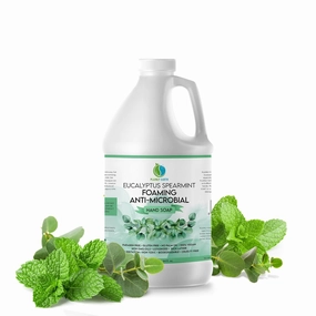 AntiMicrobial Hand Soap - Antibacterial Hand Soap Moisturizing - Liquid Hand Soap Refill Antibacterial - Moisturizing Hand Soap Antibacterial - Gentle Foaming Hand Soap - Eucalyptus Spearmint, 64 oz
