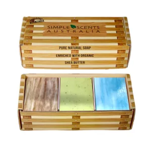Assorted 6 PCS Natural Soap Bars, Assorted Coastal Woods, 3.5oz Each Moisturizing French Triple Milled Soap Bars Enriched with Shea Butter, Pure Plant Oil Body Bar