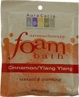 Aura Cacia Foam Bath Sensual Cinnamon and Ylang Ylang - 2.5 Oz - Case of 6