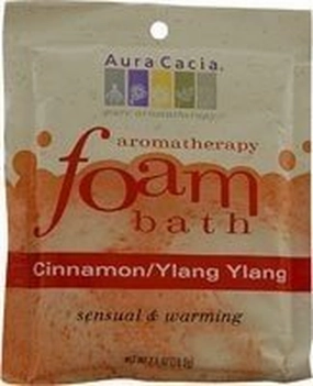 Aura Cacia Foam Bath Sensual Cinnamon and Ylang Ylang - 2.5 Oz - Case of 6