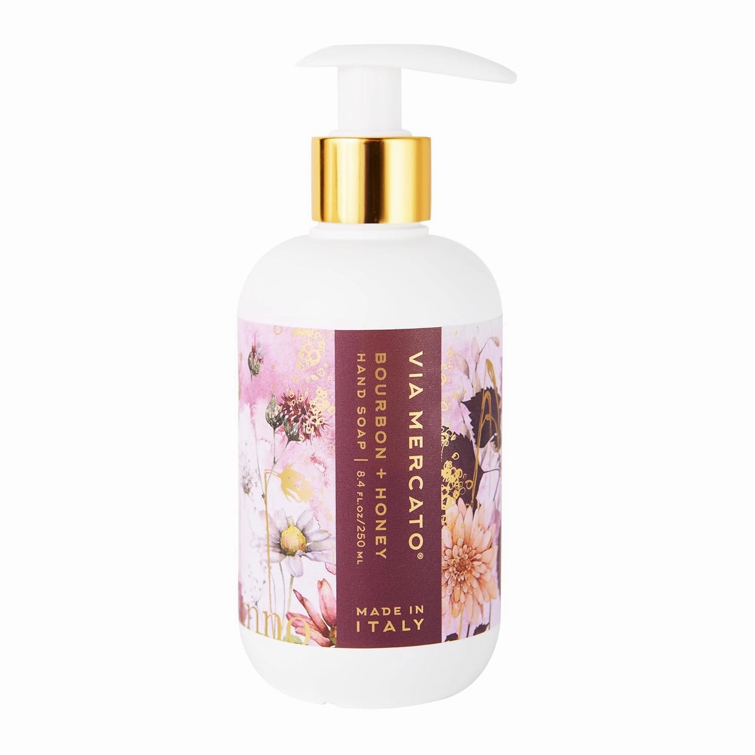 Autunno 8.4 Fl Oz Italian Liquid Hand Soap, Subtle Fragrance, Bourbon & Honey