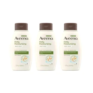 Aveeno Daily Moisturizing Body Wash, 12 Fl. Oz, Pack of 3