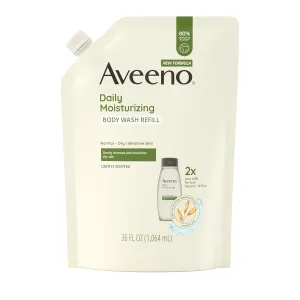 Aveeno Daily Moisturizing Body Wash, Soothing Oat, Refill, 36 Fl. Oz