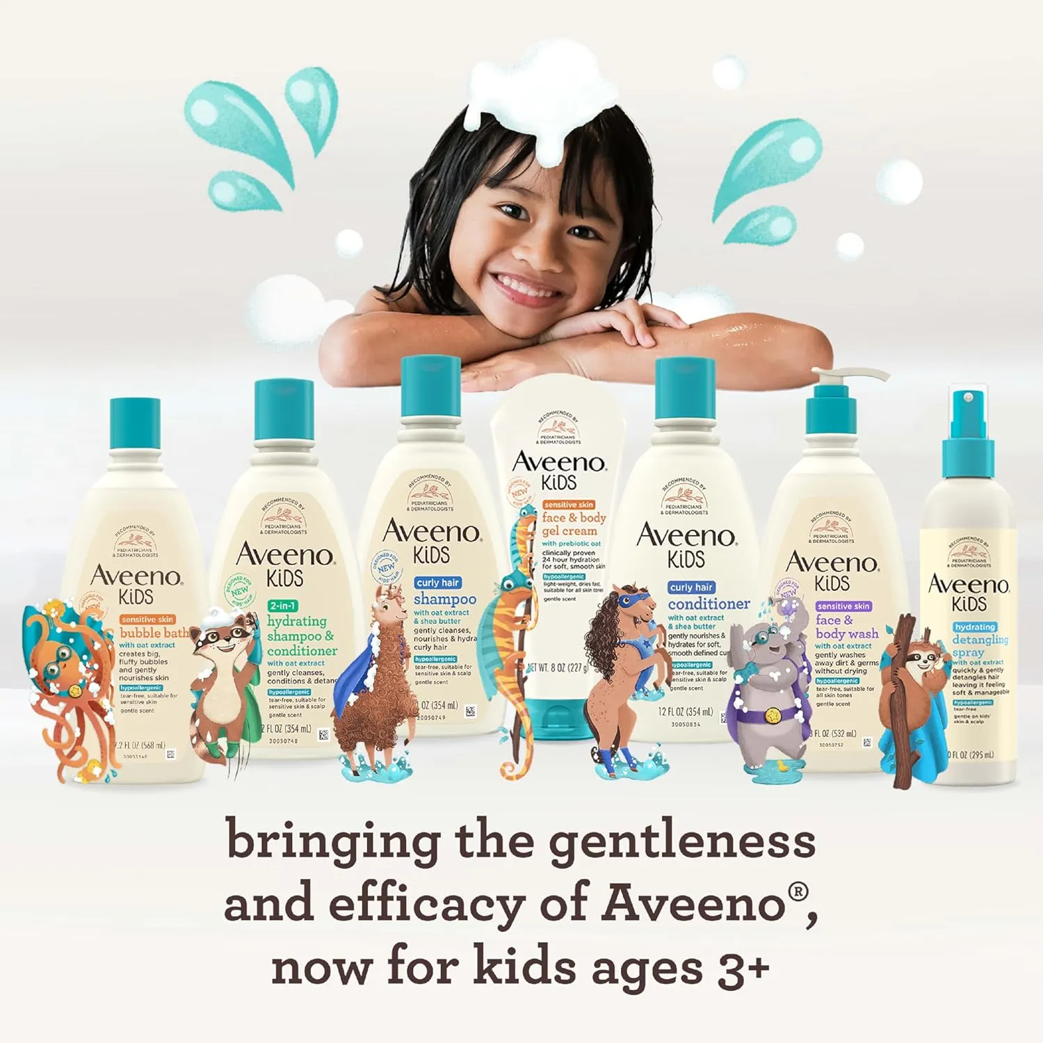 Aveeno Kids Bubble Bath Sensitive Skin 19.2 Ounce