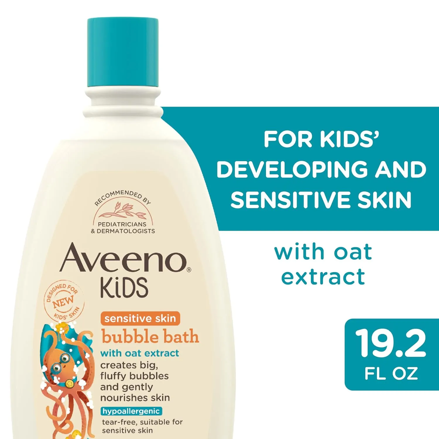 Aveeno Kids Bubble Bath Sensitive Skin 19.2 Ounce