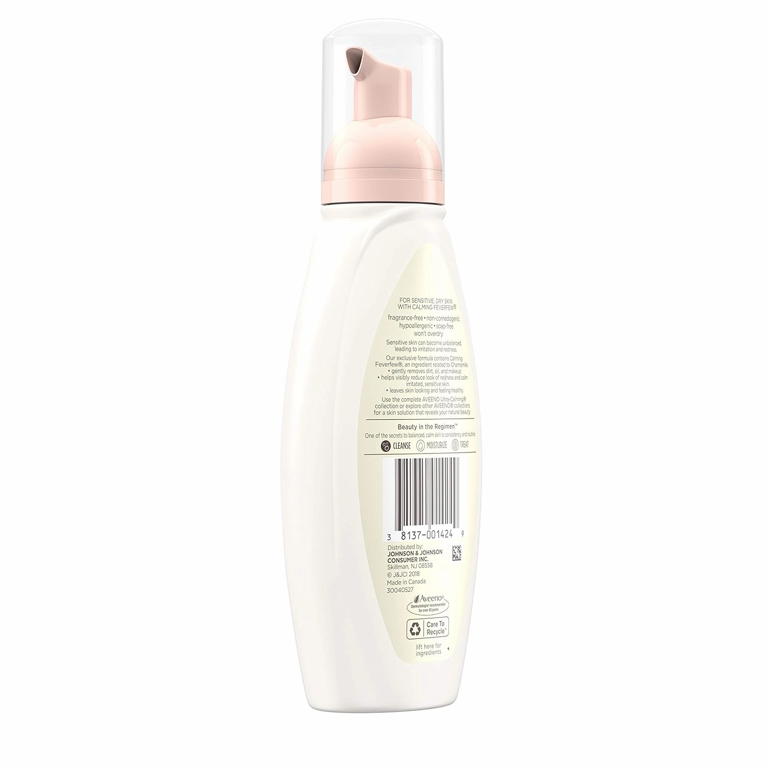 Aveeno, Cleansers Ultra-Calming Foaming Cleanser Pump, 6 fl oz