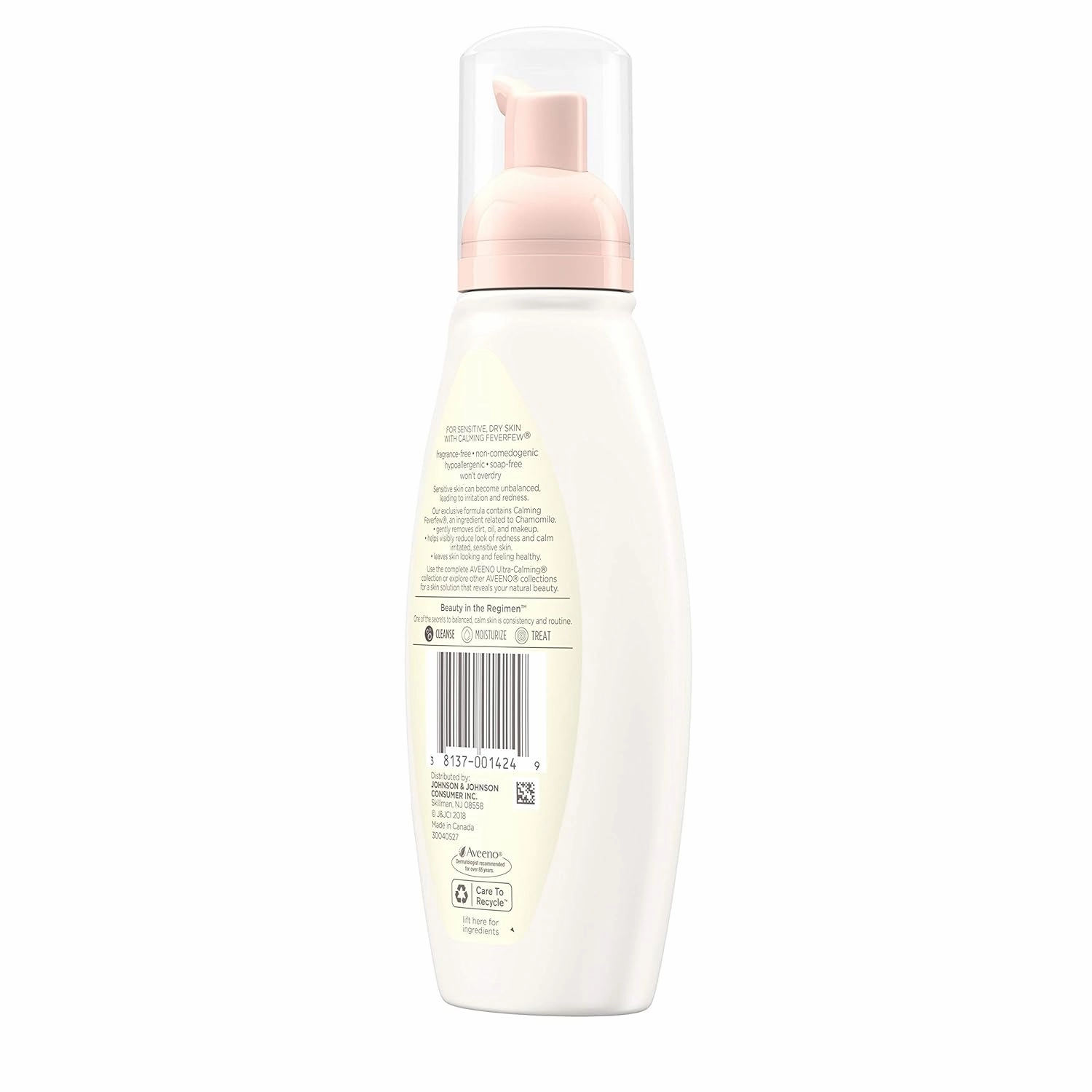 Aveeno, Cleansers Ultra-Calming Foaming Cleanser Pump, 6 fl oz