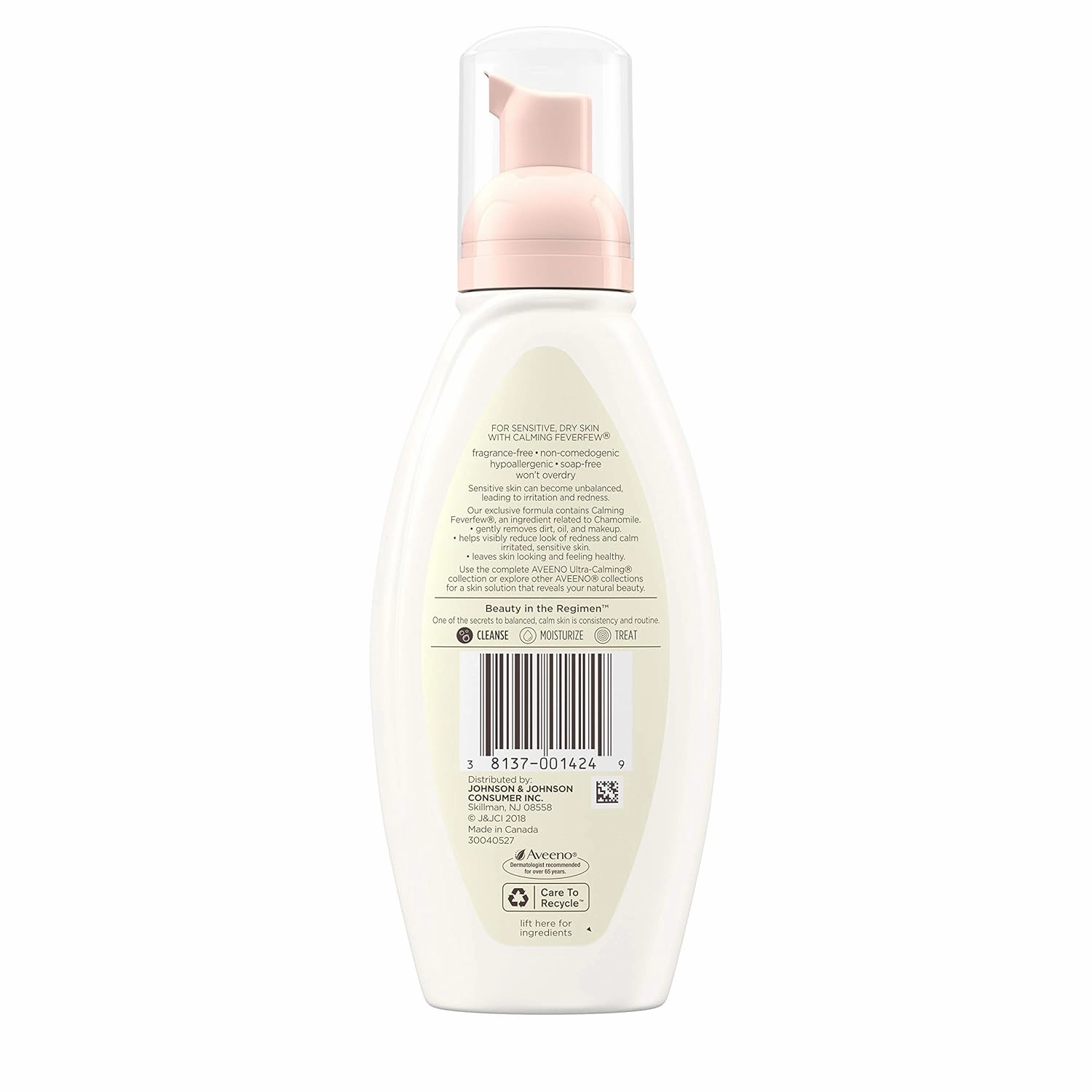 Aveeno, Cleansers Ultra-Calming Foaming Cleanser Pump, 6 fl oz