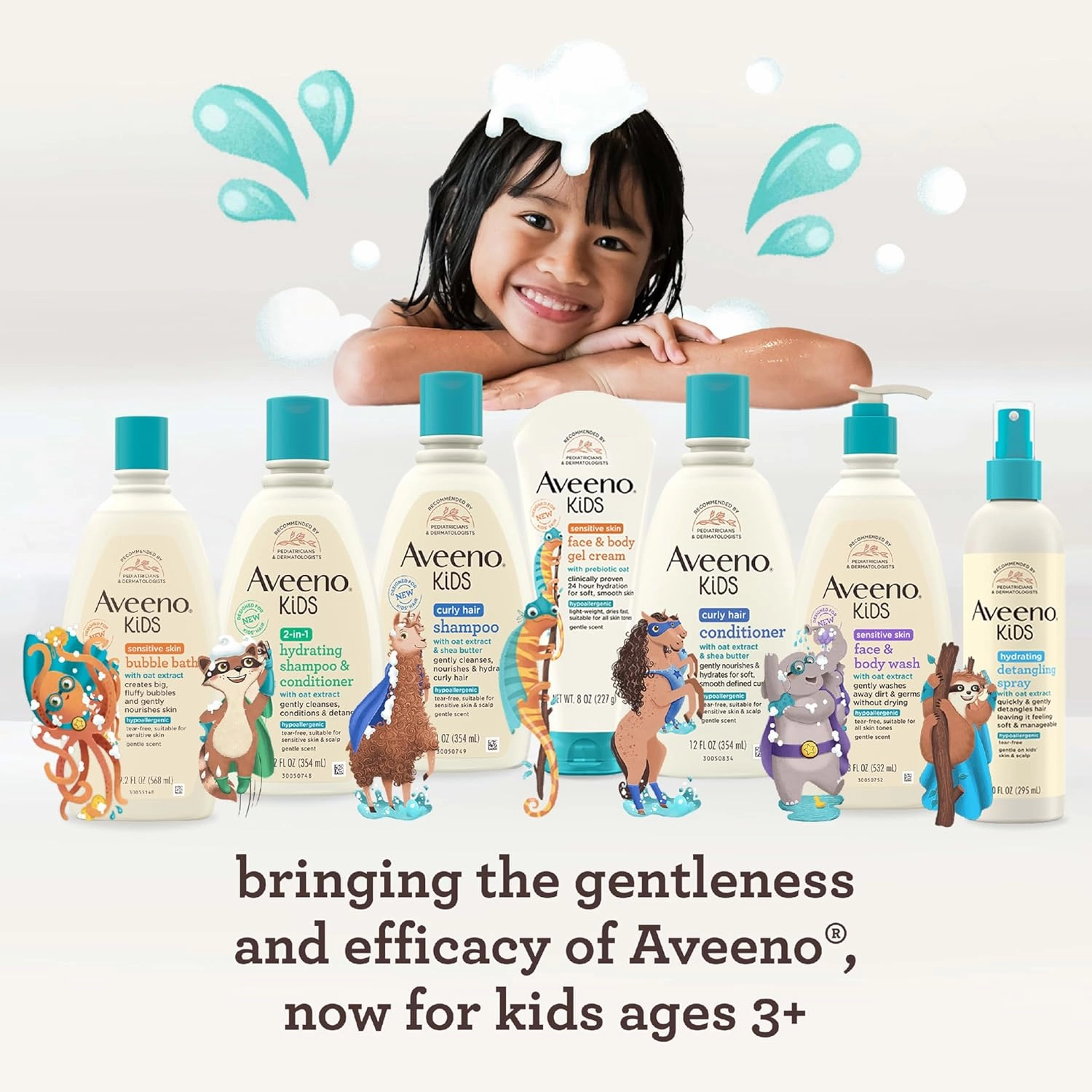 Aveeno Kids Bubble Bath Sensitive Skin 19.2 Ounce