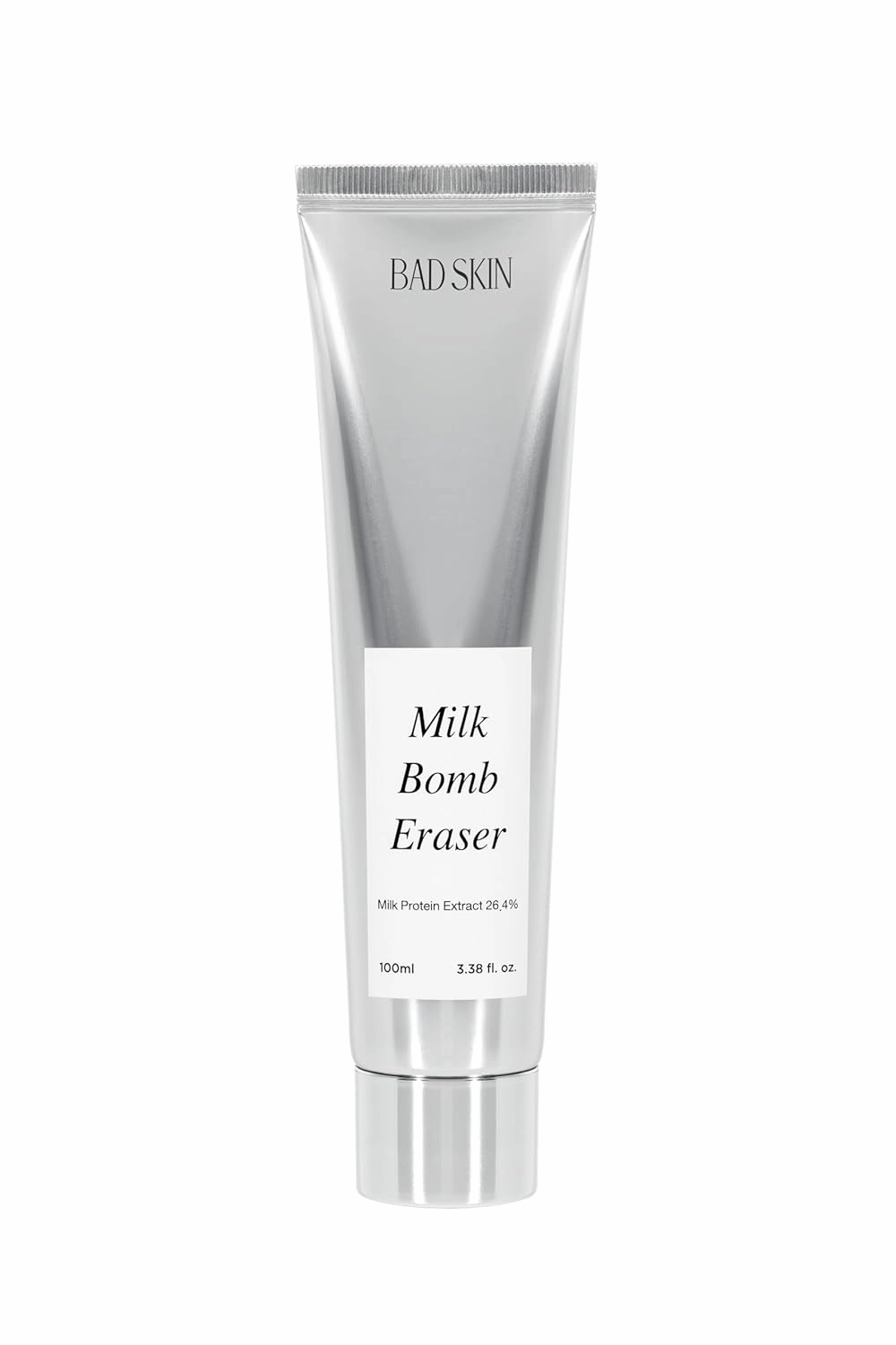 BAD SKIN Milk Bomb Eraser 100ml | Gentle Daily Cleansing Foam with Milk Protein Extract & AHA/BHA | Hydrating & Pore Cleansing Formula | Made in Korea