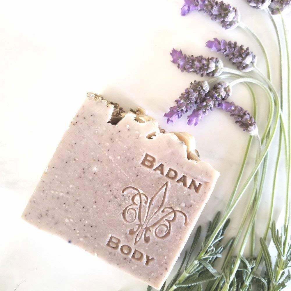 Badan Handmade Shea Butter Soap Bar - Creamy Moisturizing Dry Sensitve Skin Cleansers - Gentle Soap (Lavender, 3 Bar Pack)