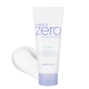 BANILA CO Clean It Zero Calming Foam Cleanser | Rich Lather Hydrating Cleansing With Soothing Finish | CICA Relief for Sensitive Skin | Vegan & Hypoallergenic (150ml / 5.07 fl.oz)