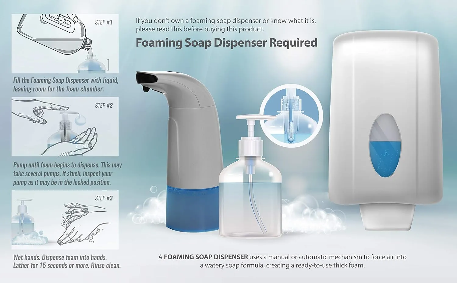 Bastion Antibacterial Foaming Hand Soap - Coconut Dream Hand Wash - Bulk 1/2 Gallon (64 oz) Refill Jug. Coconut Dream Scented. Non-toxic. Made in the USA.(Foaming Dispenser Required)
