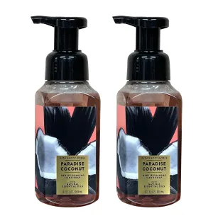 Bath & Body Works Bath and Body Works Paradise Coconut Gentle Foaming Hand Soap 8.75 Ounce 2-Pack (Paradise Coconut) 17.5 Ounce