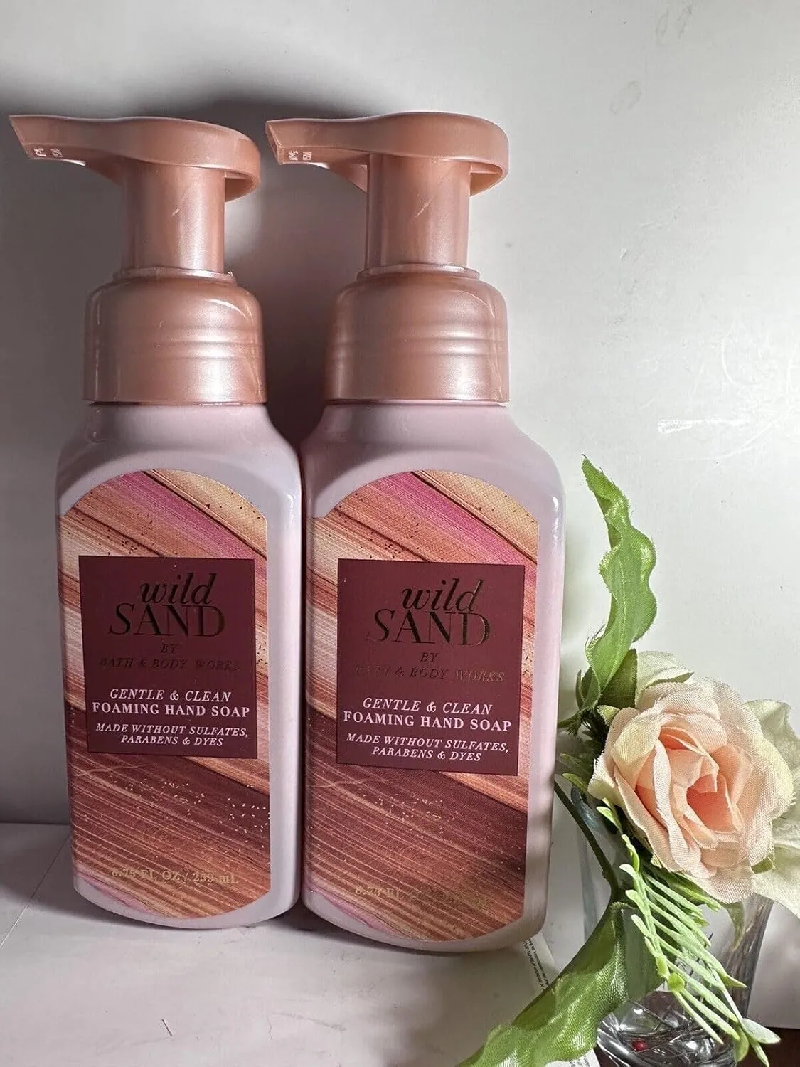 Bath & Body Works Gentle Foaming Hand Soap Wild Sand 8.75 Fl Oz 2 Pack