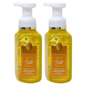 Bath and Body Work Limited Edition Princess Collection Belle 2 Pack Gentle and Clean Foaming Hand Soap - 8.75 fl oz / 259 mL each