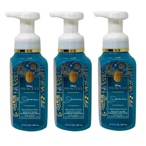 Bath and Body Work Limited Edition Princess Collection Jasmine 3 Piece Gentle & Clean Foaming Hand Soap Bundle - 8.75 fl oz / 259 mL each