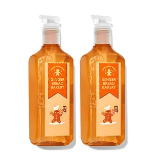 Bath and Body Works Cleansing Gel Hand Soap 8 Ounce 2-Pack (Gingerbread Bakery)