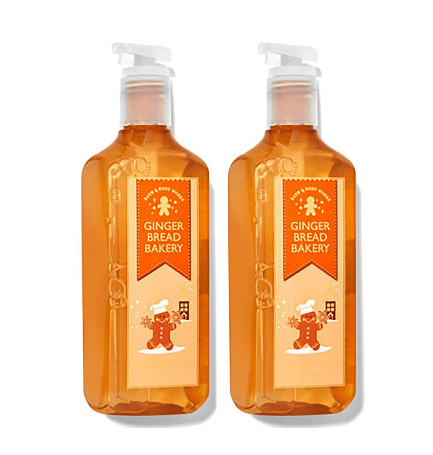 Bath and Body Works Cleansing Gel Hand Soap 8 Ounce 2-Pack (Gingerbread Bakery)
