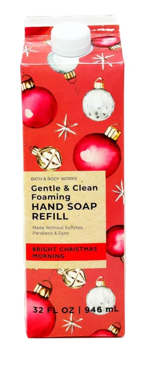 Bath   Body Works Gentle Foaming Hand Soap Refill - XL Size - 32 oz Compatible with all Bath & Body Works Gentle Foaming Hand Soap Bottles (Bright Xmas Morning)