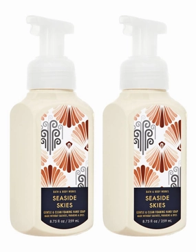 Bath   Body Works Seaside Skies Foaming Hand Soap - Set of 2 Seaside Skies Scented Gentle Foam Soaps for Summer (8.75 oz ea)