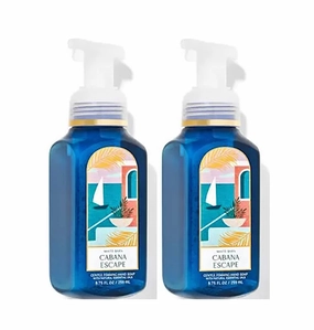 Bath & Body Works Bath and Body Works Cabana Escape Gentle Foaming Hand Soap 8.75 Ounce 2-Pack (Cabana Escape) 17.5 Ounce