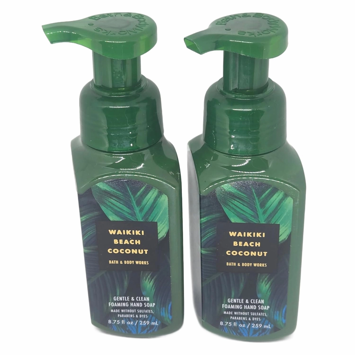Bath & Body Works Gentle Foaming Hand Soap 8.75 Ounce 2-Pack (Waikiki Beach Coconut)