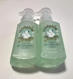 Bath & Body Works, Gentle Foaming Hand Soap, Fresh Sparkling Snow (2-Pack)