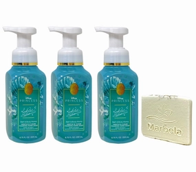 Bath & Body Works Limited Edition Princess Collection Ariel 3 Pack Gentle & Clean Foaming Hand Soap Bundle with a Natural Oats Sample Soap