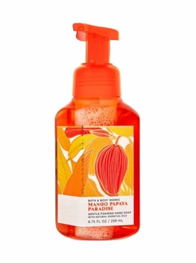 Bath & Body Works Mango Papaya Paradise Gentle Foaming Hand Soap 8.75 Ounce 2-Pack (Mango Papaya Paradise)