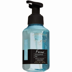 Bath and Body Works Aromatherapy FOCUS - EUCALYPTUS   TEA Gentle Foaming Hand Soap 8.75 Fluid Ounce