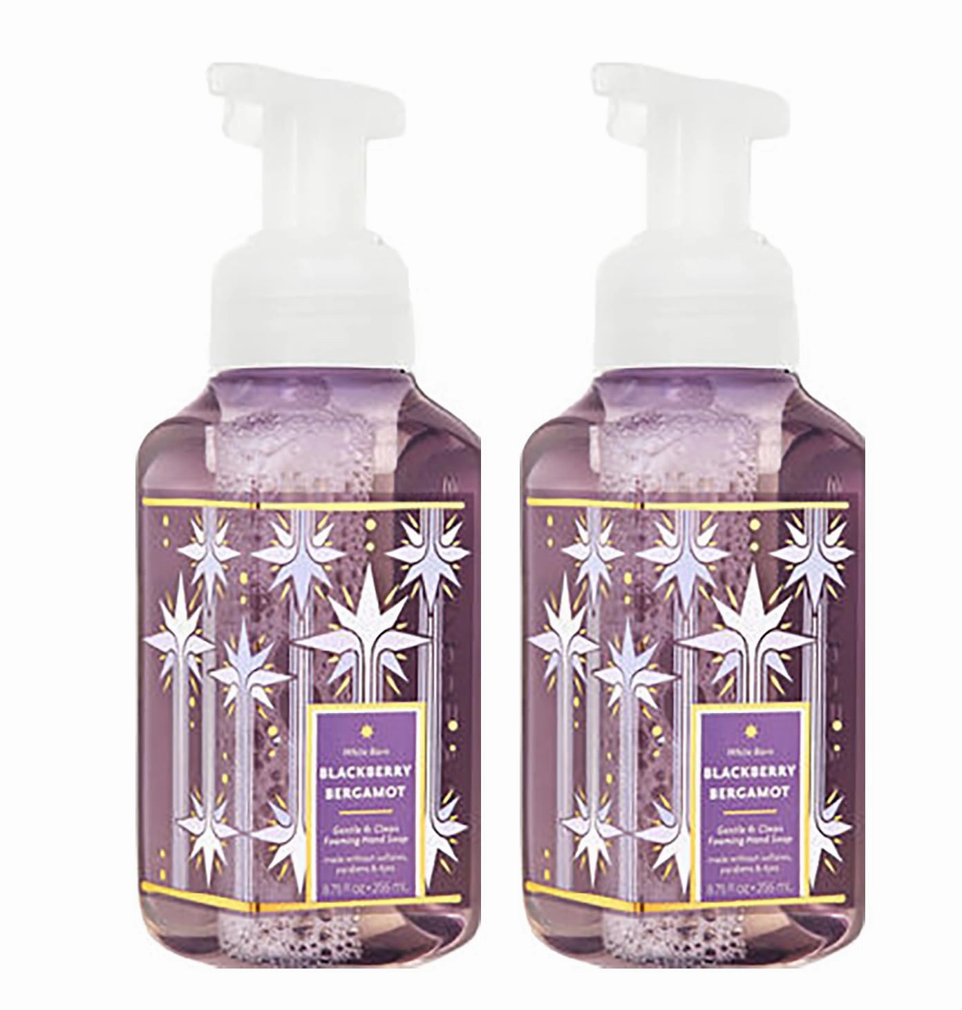 Bath and Body Works Blackberry Bergamot Gentle Foaming Hand Soap 8.75 Ounce 2-Pack (Blackberry Bergamot)