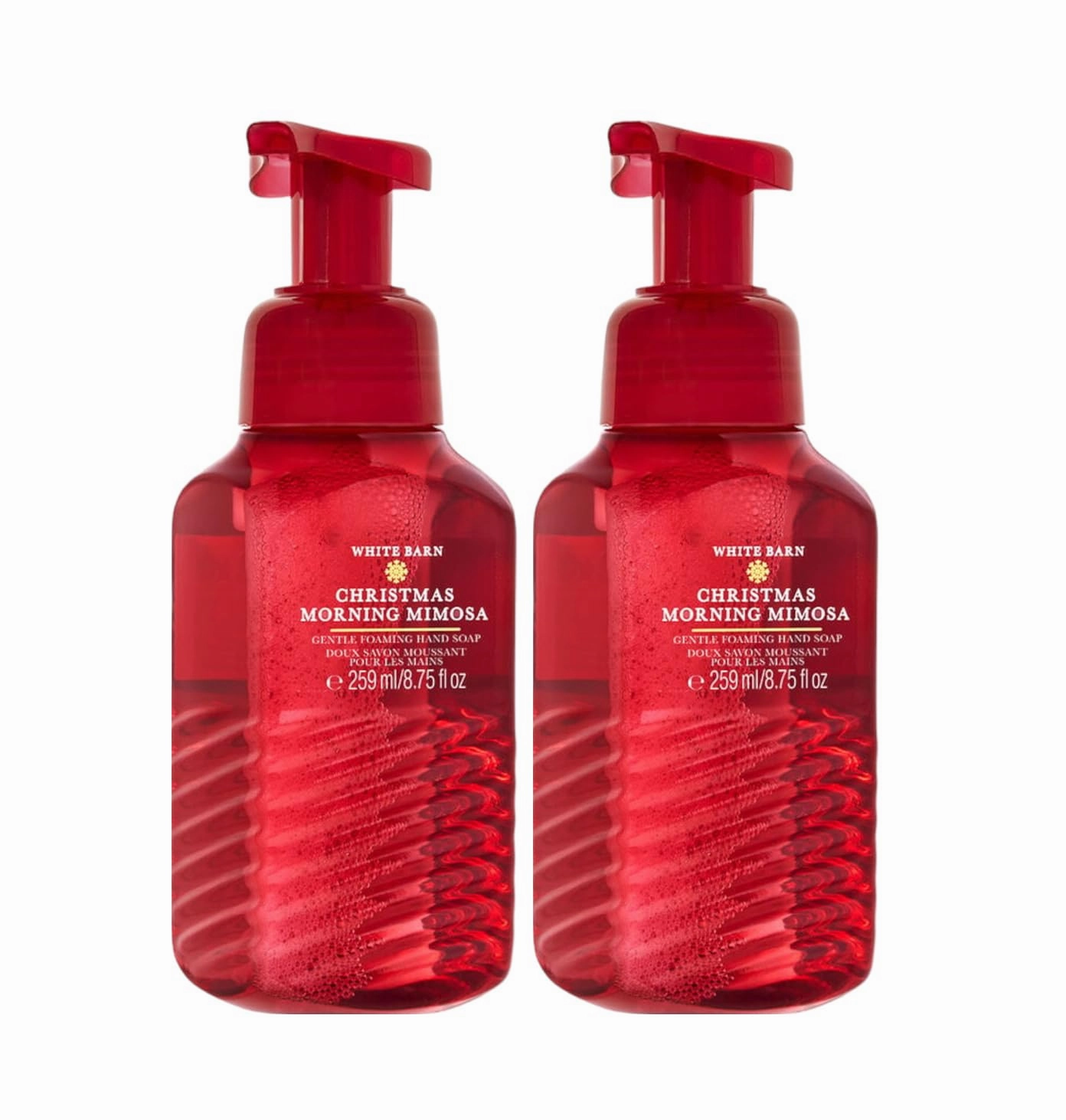 Bath and Body Works Christmas Morning Mimosa Gentle Foaming Hand Soap 8.75 Ounce 2-Pack (Christmas Morning Mimosa)