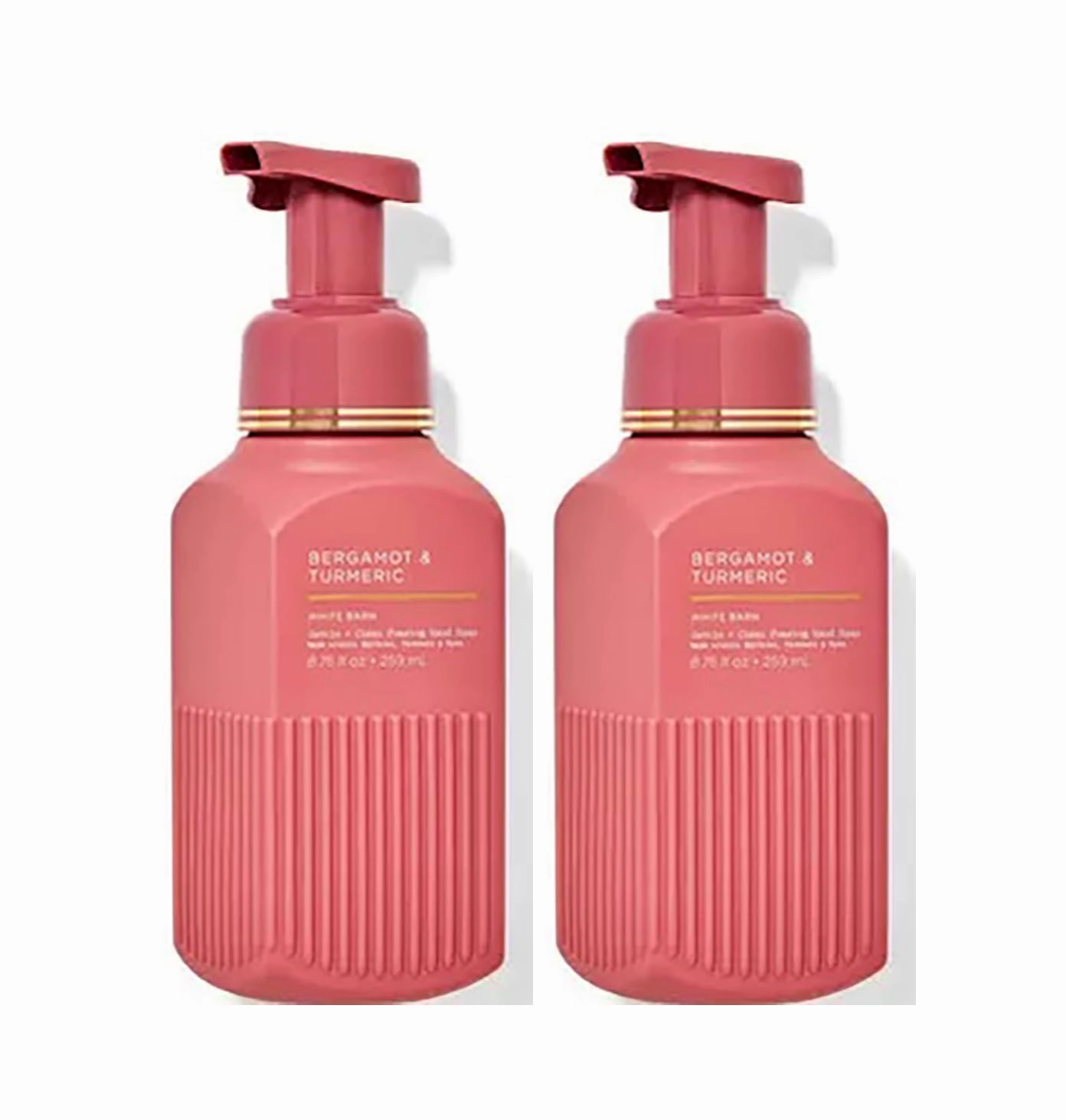 Bath and Body Works Gentle & Clean Foaming Hand Soap 8.75 Ounce 2-Pack (Bergamot & Turmeric)