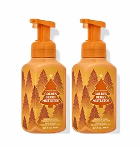 Bath and Body Works Gentle & Clean Foaming Hand Soap 8.75 Ounce 2-Pack (Golden Berry Mistletoe)