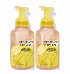 Bath and Body Works Gentle & Clean Foaming Hand Soap 8.75 Ounce 2-Pack (Iced Lemon Poundcake)