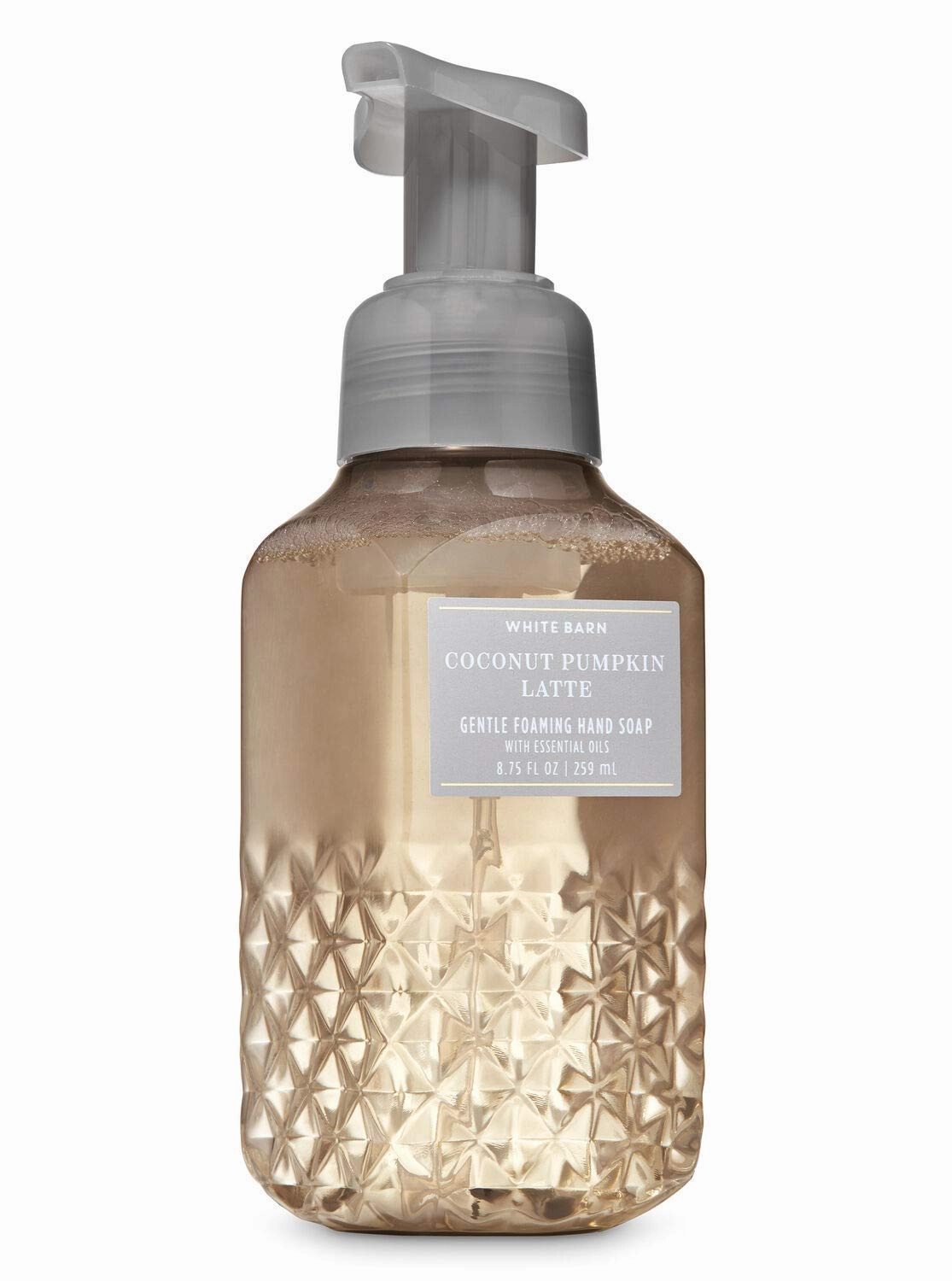 Bath and Body Works White Barn Coconut Pumpkin Latte Gentle Foaming Hand Soap 8.75 Fl oz